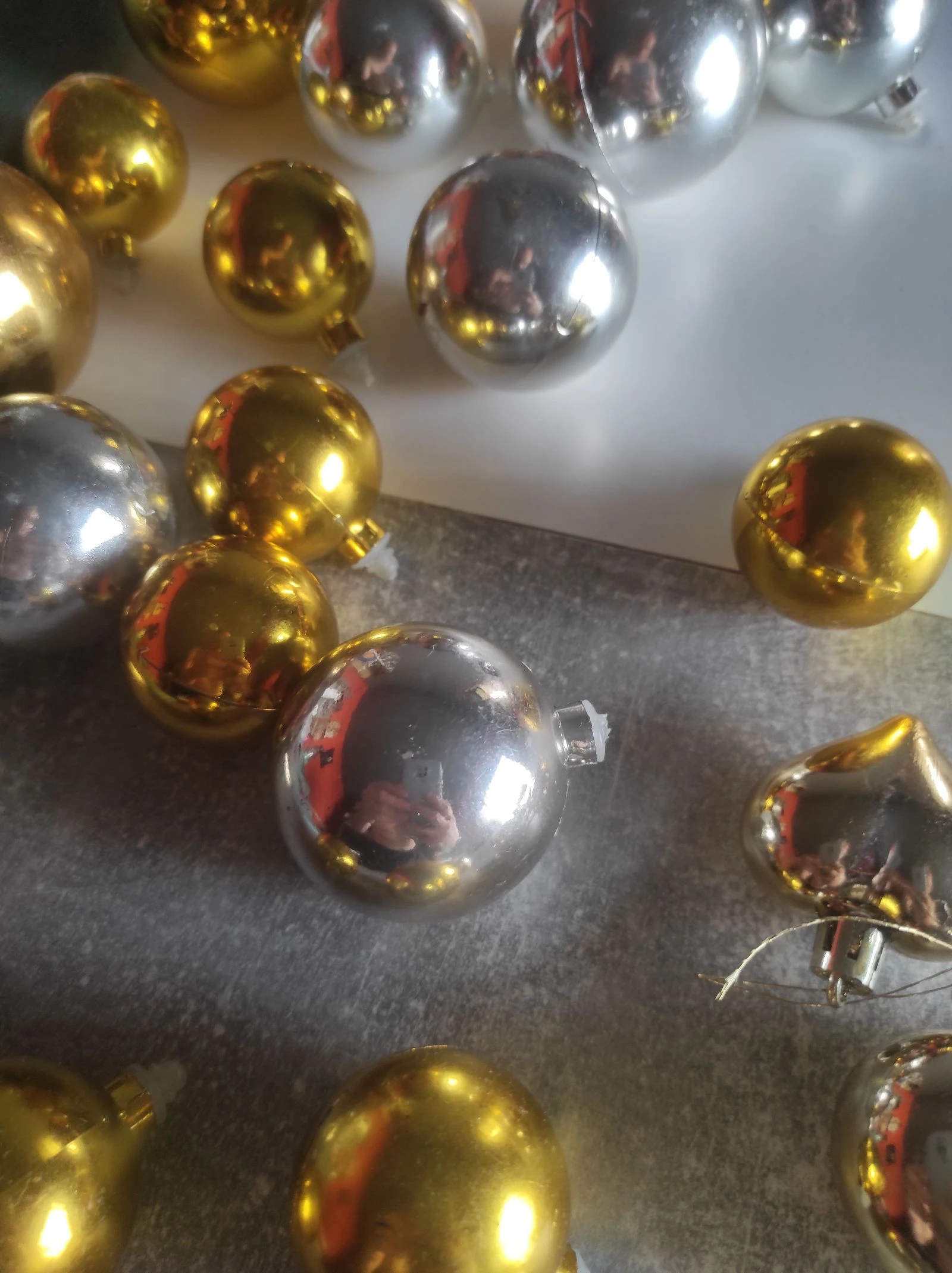 Lote 21 verschillende kerstballen – photo 2